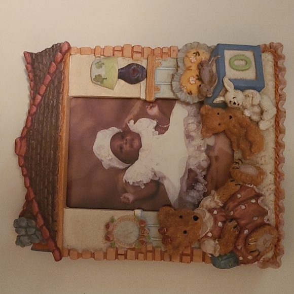 Embellished 3D Resin Bear Rabbit & Friends Photo Frame Child Decor - Picture 5 of 9